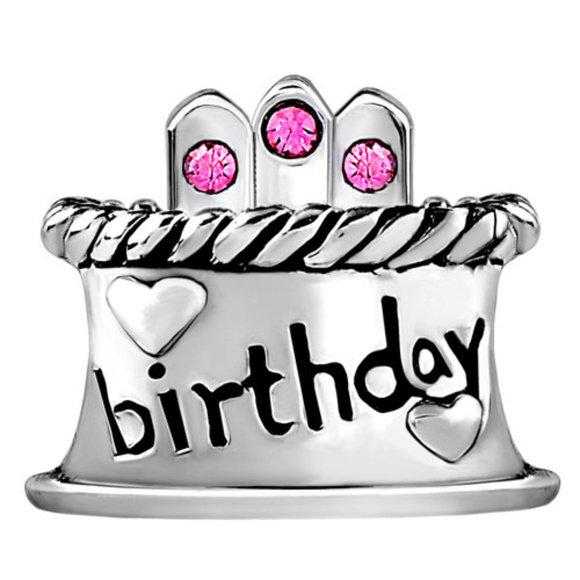 Pugster Birthday Cake Charm - Fits Pandora FREE S/H - Picture 2 of 3